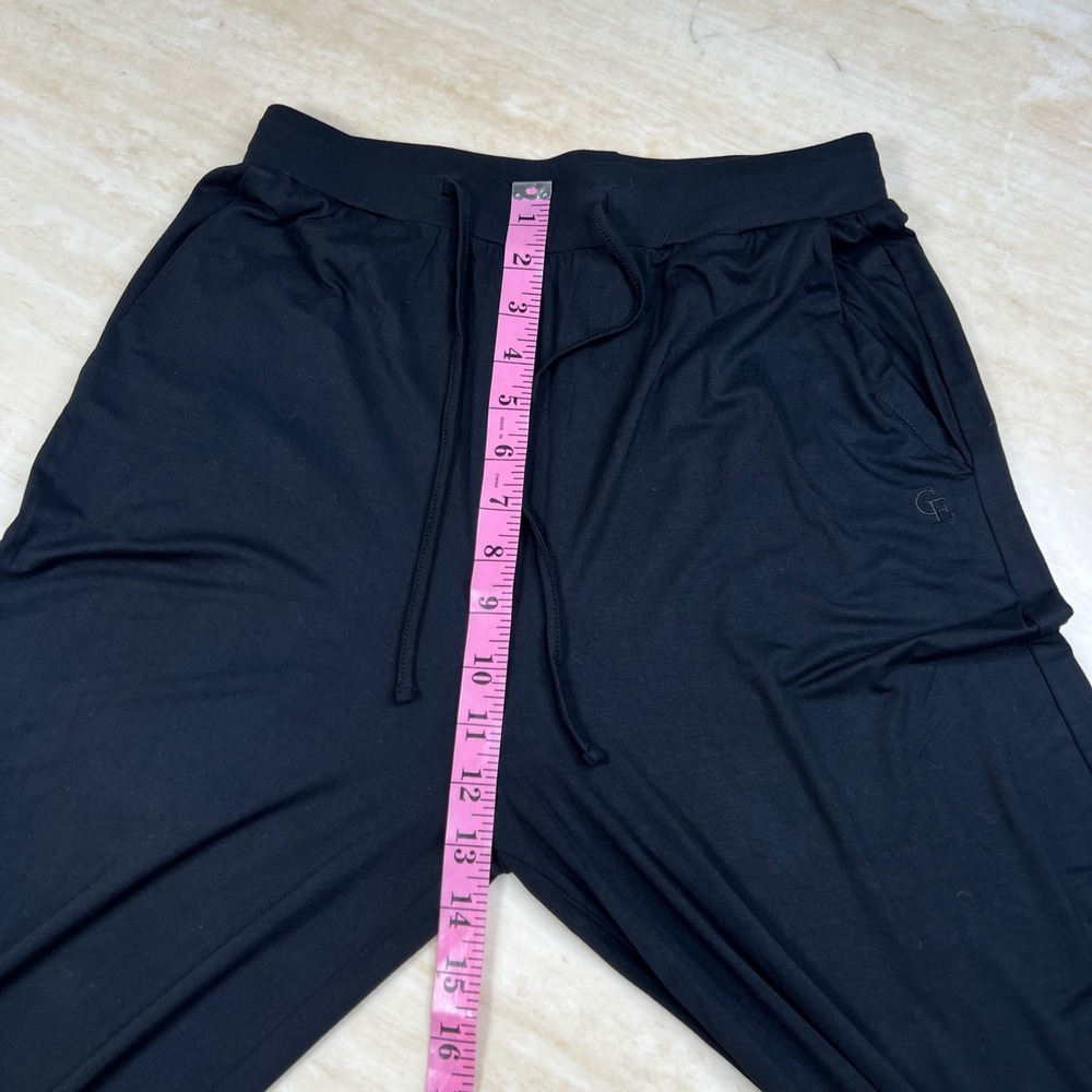 Cozy Earth Bamboo Pajama Pants Black White Piping Wide Leg XS CEW0011 - Picture 10 of 13